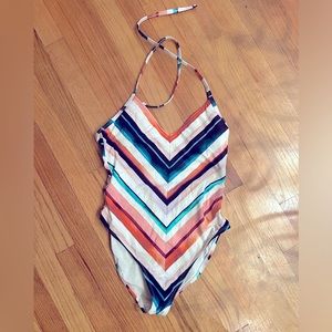 La Blanca Meridian Stripe One-Piece Swimsuit